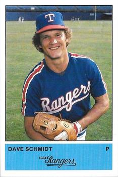 1984 Jarvis Press Texas Rangers #NNO Dave Schmidt Front