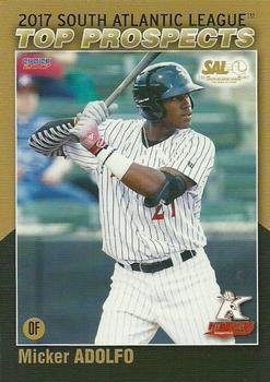 2017 Choice South Atlantic League Top Prospects #20 Micker Adolfo Front