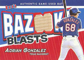 2004 Bazooka - Blasts Bat Relics #BB-AG Adrian Gonzalez Front