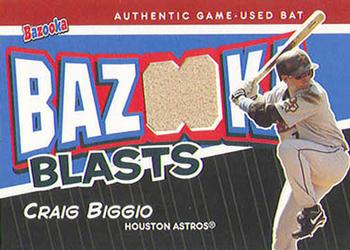 2004 Bazooka - Blasts Bat Relics #BB-CB Craig Biggio Front