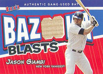 2004 Bazooka - Blasts Bat Relics #BB-JG Jason Giambi Front