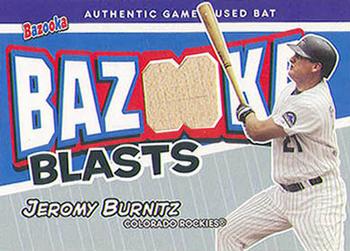 2004 Bazooka - Blasts Bat Relics #BB-JNB Jeromy Burnitz Front