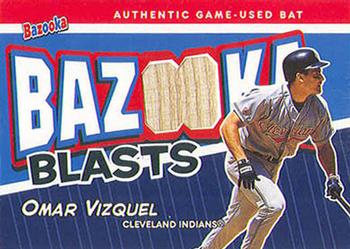 2004 Bazooka - Blasts Bat Relics #BB-OV Omar Vizquel Front