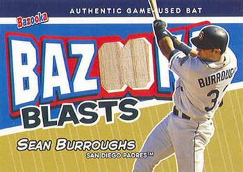 2004 Bazooka - Blasts Bat Relics #BB-SB Sean Burroughs Front