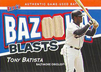 2004 Bazooka - Blasts Bat Relics #BB-TB Tony Batista Front