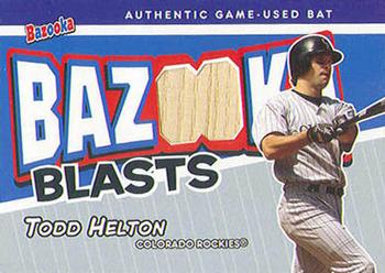 2004 Bazooka - Blasts Bat Relics #BB-TKH Todd Helton Front