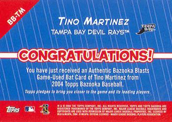 Tino Martinez 2005 Topps Game Used Bat Card