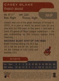 2004 Bazooka - Minis #169 Casey Blake Back