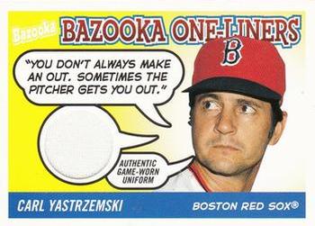 2004 Bazooka - Bazooka One-Liners Relics #BOL-CY Carl Yastrzemski Front