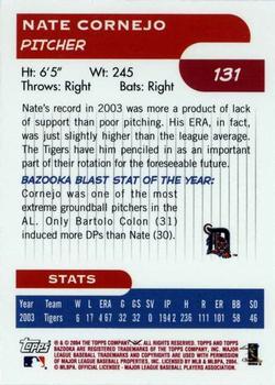 2004 Bazooka - Red Chunks #131 Nate Cornejo Back
