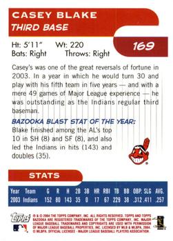 2004 Bazooka - Red Chunks #169 Casey Blake Back