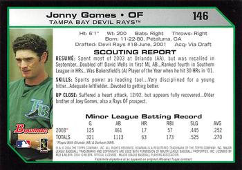 2004 Bowman - 1st Edition #146 Jonny Gomes Back
