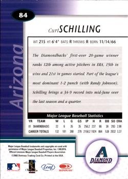 2002 Leaf Certified #84 Curt Schilling Back