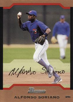 2004 Bowman - Gold #10 Alfonso Soriano Front