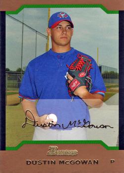2004 Bowman - Gold #163 Dustin McGowan Front