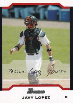 2004 Bowman - Uncirculated Silver #74 Javy Lopez Front