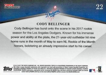 2017 Topps On-Demand 600HR Club #22 Cody Bellinger Back