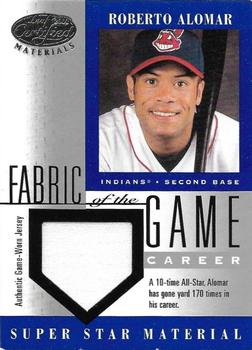 2001 Leaf Certified Materials - Fabric of the Game Career #FG-60 Roberto Alomar Front