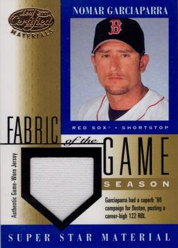 2001 Leaf Certified Materials - Fabric of the Game Season #FG-70 Nomar Garciaparra Front