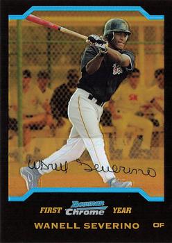 2004 Bowman Chrome - Gold Refractors #182 Wanell Severino Front