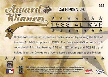 2002 Leaf Rookies & Stars #252 Cal Ripken Jr. Back
