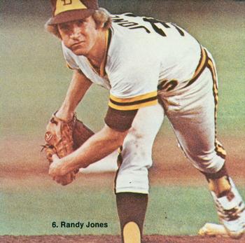 1976 Sportstix Stickers (Square) #6 Randy Jones Front