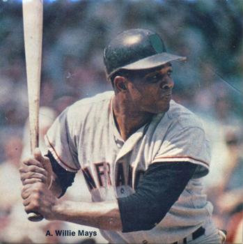 1976 Sportstix Stickers (Square) #A Willie Mays Front