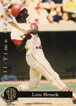 1993 Front Row Premium All-Time Greats Lou Brock #1 Lou Brock Front
