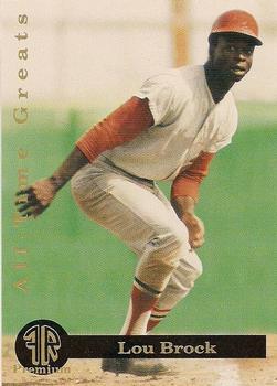 1993 Front Row Premium All-Time Greats Lou Brock #3 Lou Brock Front