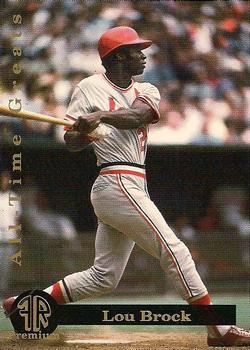 1993 Front Row Premium All-Time Greats Lou Brock #5 Lou Brock Front