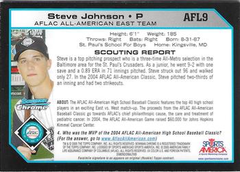 2004 Bowman Draft Picks & Prospects - AFLAC All-American Chrome #AFL9 Steven Johnson Back