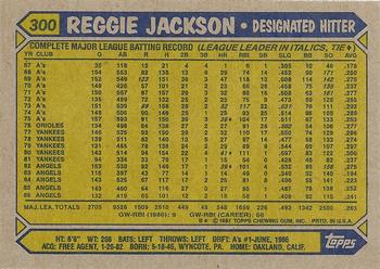 2016 Topps - 65th Anniversary Buybacks Silver Stamp #300 Reggie Jackson Back