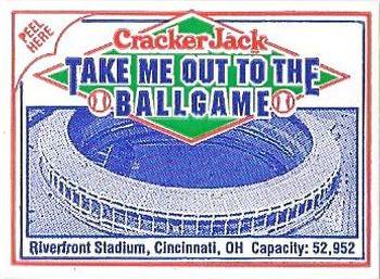 1993 Cracker Jack 1915 Replicas - Take Me Out to the Ballgame  / Stadiums #NNO Riverfront Stadium Front