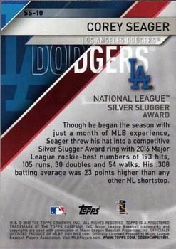 2017 Topps - Silver Slugger Awards Red #SS-10 Corey Seager Back