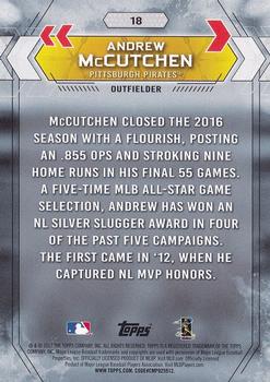 2017 Topps National Baseball Card Day #18 Andrew McCutchen Back