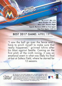 2017 Bowman's Best #52 Ichiro Back