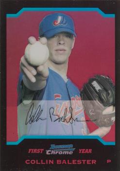 2004 Bowman Draft Picks & Prospects - Chrome Red Refractors #47 Collin Balester Front