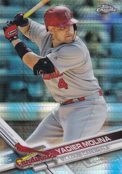 2017 Topps Chrome - Prism Refractor #32 Yadier Molina Front