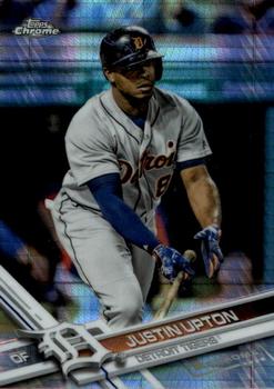 2017 Topps Chrome - Prism Refractor #154 Justin Upton Front
