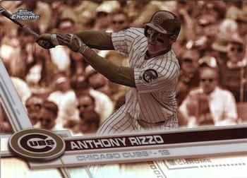 2017 Topps Chrome - Sepia Refractor #173 Anthony Rizzo Front