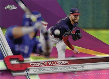 2017 Topps Chrome - Pink Refractor #5 Corey Kluber Front