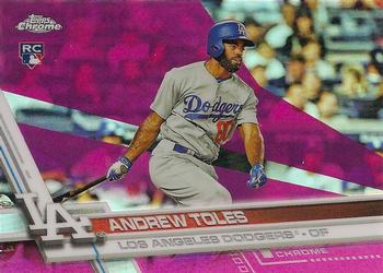 2017 Topps Chrome - Pink Refractor #34 Andrew Toles Front