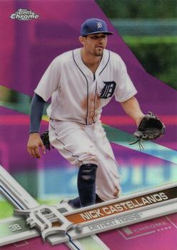 2017 Topps Chrome - Pink Refractor #68 Nick Castellanos Front