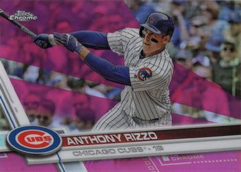 2017 Topps Chrome - Pink Refractor #173 Anthony Rizzo Front