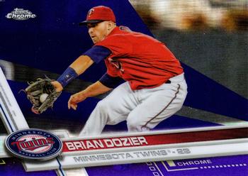 2017 Topps Chrome - Purple Refractor #190 Brian Dozier Front