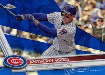 2017 Topps Chrome - Blue Refractor #173 Anthony Rizzo Front