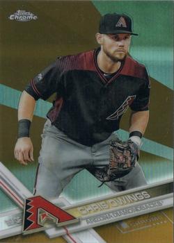 2017 Topps Chrome - Gold Refractor #58 Chris Owings Front