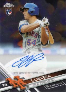 2017 Topps Chrome - Rookie Autographs #RA-TR T.J. Rivera Front