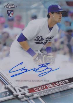 2017 Topps Chrome - Rookie Autographs Refractor #RA-CB Cody Bellinger Front