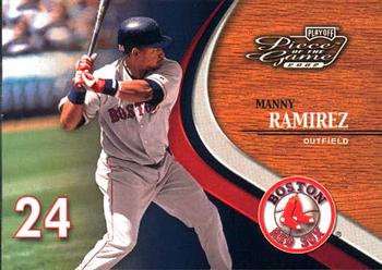 2002 Playoff Piece of the Game #16 Manny Ramirez Front
